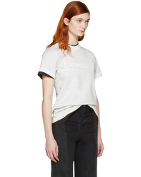 Vetements White Hanes Edition Fitted Double Antwerpen T Shirt