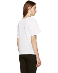 Helmut Lang White Jersey T Shirt