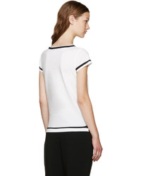 Marc Jacobs White Jersey Ties T Shirt