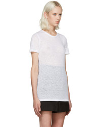 Isabel Marant White Madras Linen T Shirt
