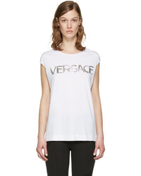 Versace White Muscle T Shirt