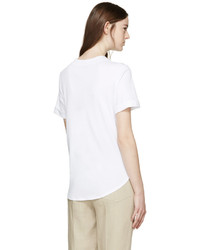 Cédric Charlier White Rolled Cuff T Shirt