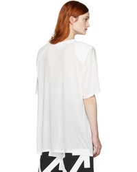 Off-White White Shoulder Pad T Shirt