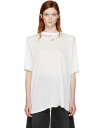 Off-White White Shoulder Pad T Shirt