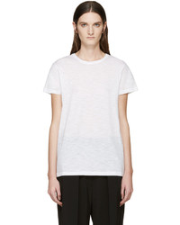 Proenza Schouler White Slub Cotton T Shirt