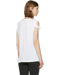 Helmut Lang White Strappy T Shirt