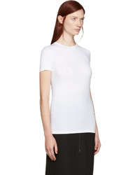 Jil Sander White Stretch Cotton T Shirt