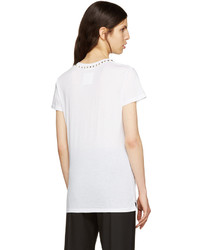 Valentino White Untitled Rockstud T Shirt