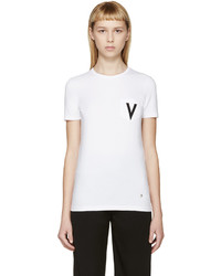 Versus White V T Shirt