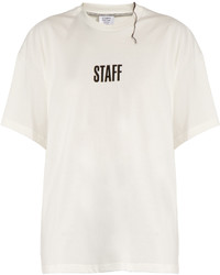 Vetements X Hanes Staff Cotton T Shirt