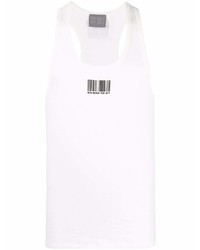 VTMNTS Barcode Print Ribbed Vest