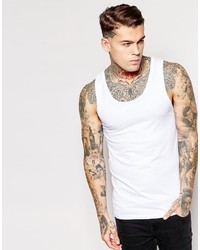 Asos Brand Extreme Fitted Fit Tank With Stretch