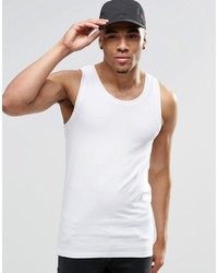 Asos Brand Extreme Muscle Tank In White