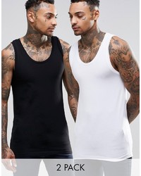Asos Brand Muscle Tank 2 Pack Save 17%