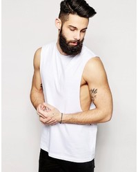 Asos Brand Sleeveless T Shirt With Extreme Dropped Armhole