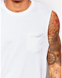 Asos Brand Sleeveless T Shirt With Pocket