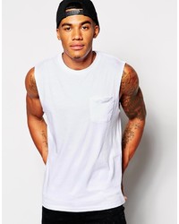 Asos Brand Sleeveless T Shirt With Pocket