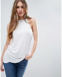Asos Cami With Skinny Straps And Square Neck