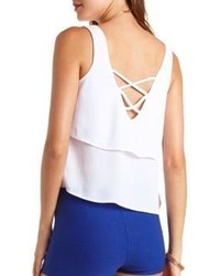 Charlotte Russe Strappy Back Swing Tank Top