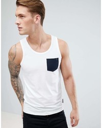 French Connection Contrast Pocket Tank