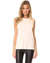 David Lerner Crew Neck Rolled Muscle Tee