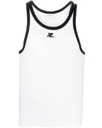 Courrèges Embroidered Logo Tank Top