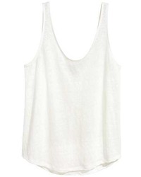 H&M Linen Jersey Tank Top