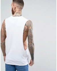 Asos Longline Sleeveless T Shirt With Extreme Dropped Armhole