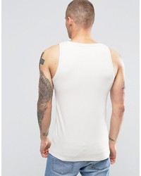 Asos Muscle Tank In Off White