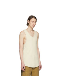 BILLY Off White Colton Undershirt Tank Top