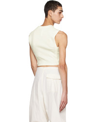 Dion Lee Off White Corset Tank Top