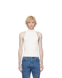 Dion Lee Off White Lustrate Racer Tank Top