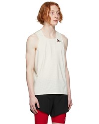 District Vision Off White Peace Tech Singlet Tank Top