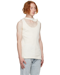 Y/Project Off White Three Collar Tank Top