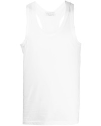 Yohji Yamamoto Scoop Neck Cotton Tank Top