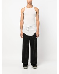 Rick Owens Sleeveless Curved Hem Tank Top