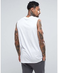 New Look Sleeveless T Shirt In White