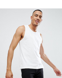 ASOS DESIGN Tall Muscle Fit Vest In White