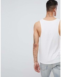 AllSaints Tank In White With Logo
