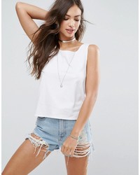 Asos Tank Top With Tie Back Detail