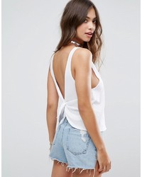 Asos Tank Top With Tie Back Detail