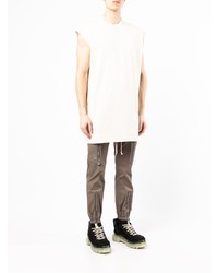 Rick Owens Tarp Crew Neck Sleeveless T Shirt