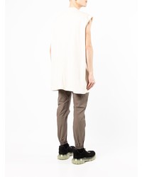 Rick Owens Tarp Crew Neck Sleeveless T Shirt