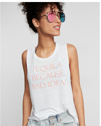 Express Tequila Crew Neck Muscle Tank