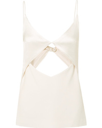 Dion Lee Tessellate Cutout Satin And Gros Camisole