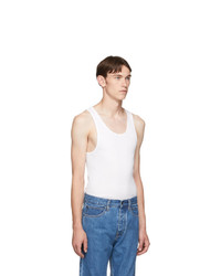 Calvin Klein Underwear Three Pack White Ribbed Tank Top