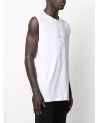 Balmain Tonal Logo Tank Top