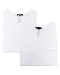 Versace Two Pack Logo Tank Top