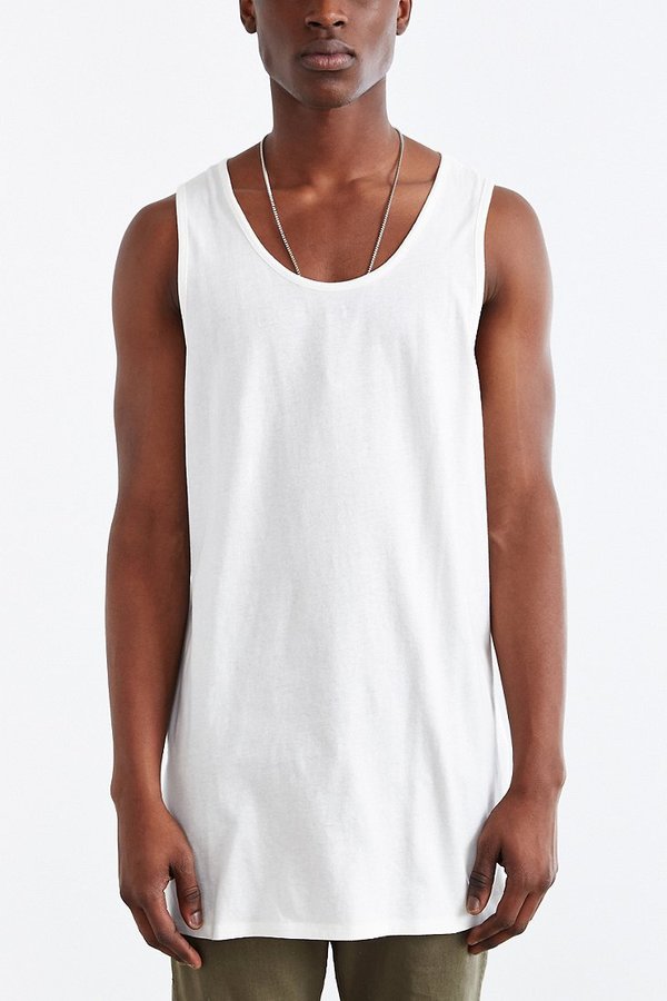 Urban Feathers Long Vent Tank Top, | Urban Outfitters |