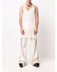 Rick Owens V Neck Sheer Vest